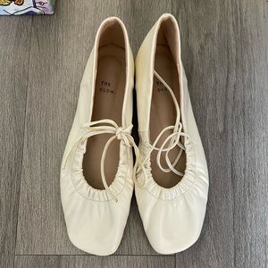 White ballerina shoes